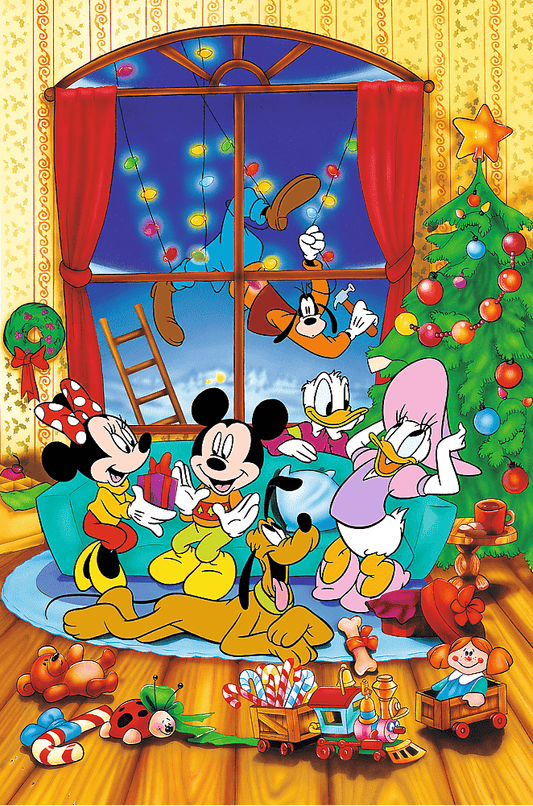 Trefl 40 Éves Jubileum - Mickey egér és barátai – Karácsony Trefl 600 darabos kirakó puzzle (TR - 37602 5900511376029) - puzzlegarden