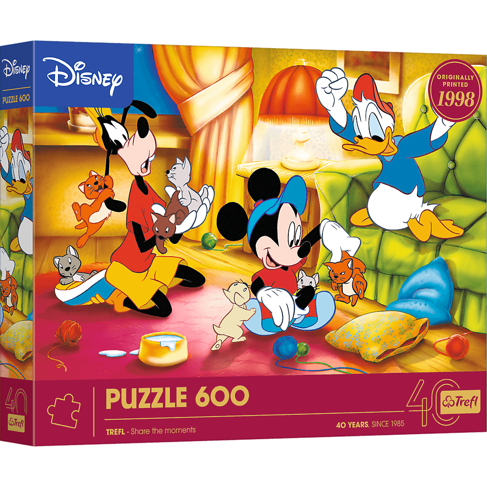 Trefl 40 Éves Jubileum - Mickey egér és barátai Trefl 600 darabos kirakó puzzle (TR - 37601 5900511376012) - puzzlegarden