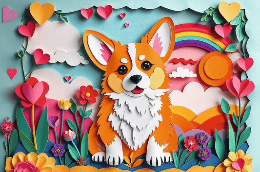 Trefl 40 Éves Jubileum – Papírművészet: Kiskutya Trefl 160 darabos kirakó puzzle (TR - 40050) - puzzlegarden