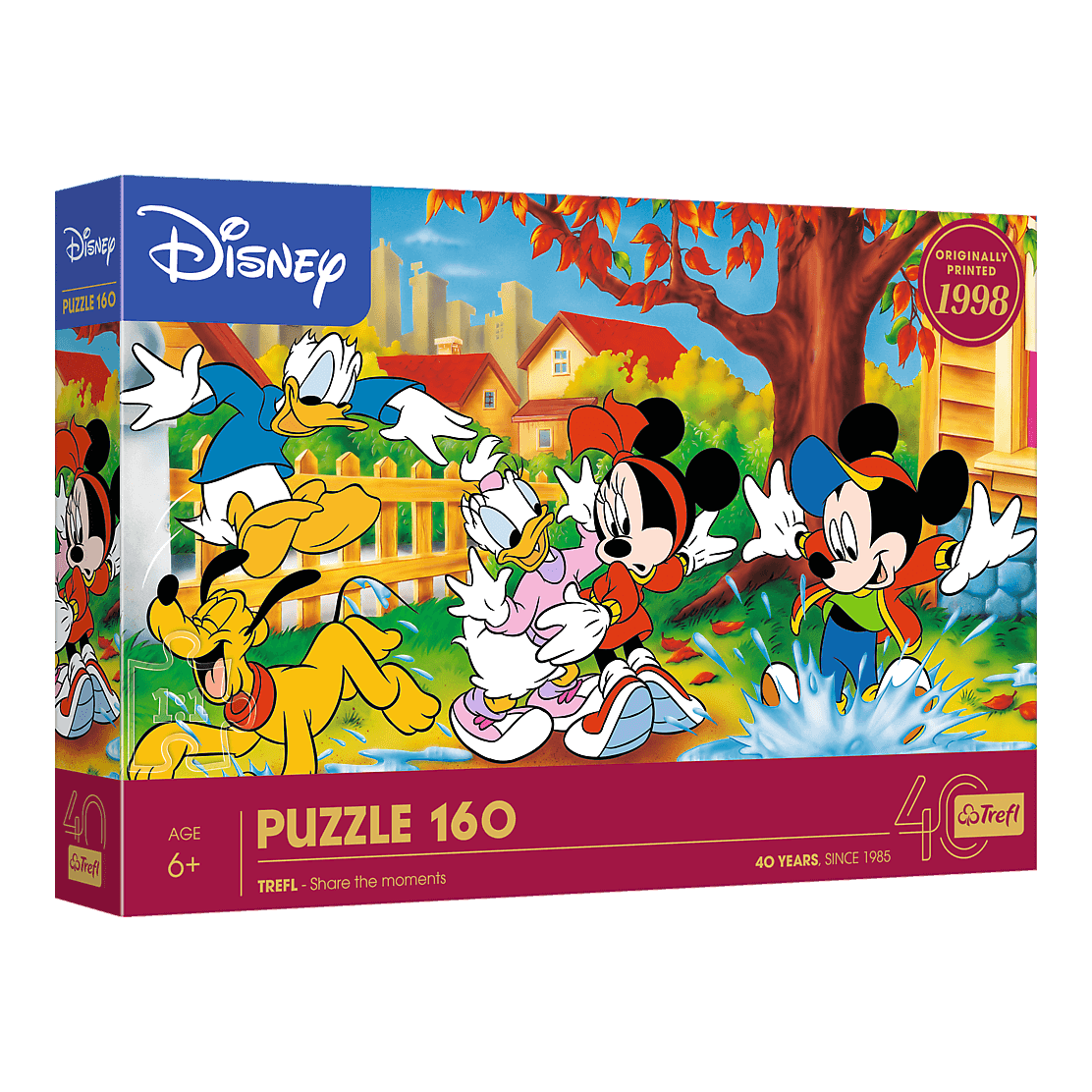 Trefl 40 Éves Jubileum – Pocsolyázás Trefl 160 darabos kirakó puzzle (TR-40055) - puzzlegarden