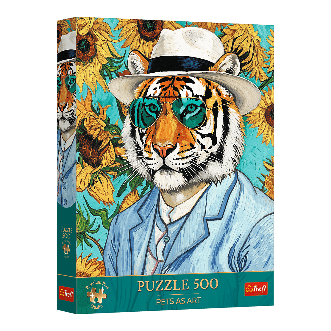 Pets as Art: Tigris úr és a napraforgók – a kirakó doboza