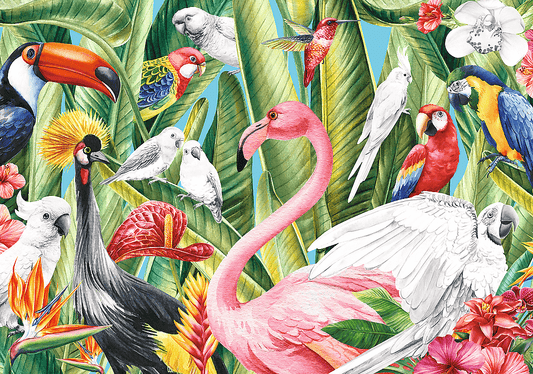 Trópusi madarak - színező kirakó Trefl 500 darabos kirakó puzzle (TR-37564) - puzzlegarden