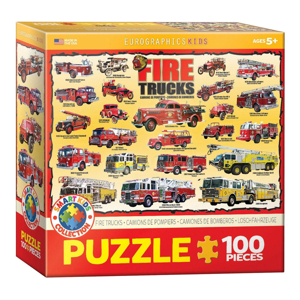 Tűzoltóautók Eurographics 100 darabos kirakó puzzle (EUR-6100-0239) - puzzlegarden