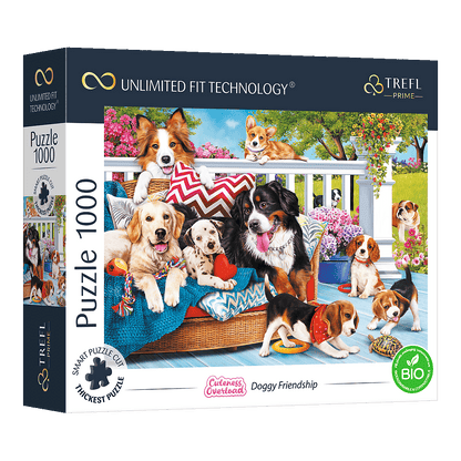 Túlcsorduló Cukiság: Kutyabarátok Trefl 1000 darabos kirakó puzzle (TR-10698) - puzzlegarden