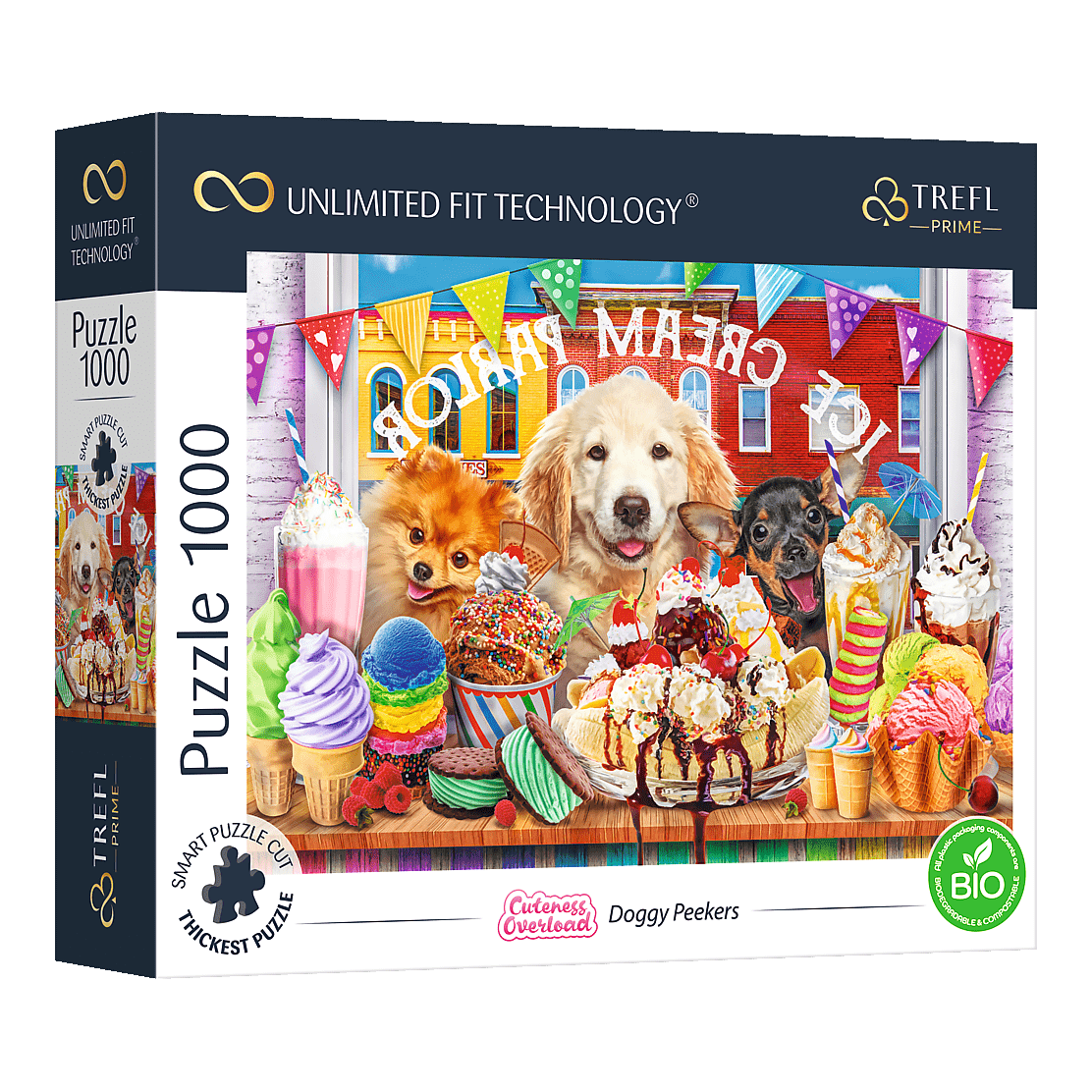 Túlcsorduló Cukiság: Kutyalesők Trefl 1000 darabos kirakó puzzle (TR-10699) - puzzlegarden
