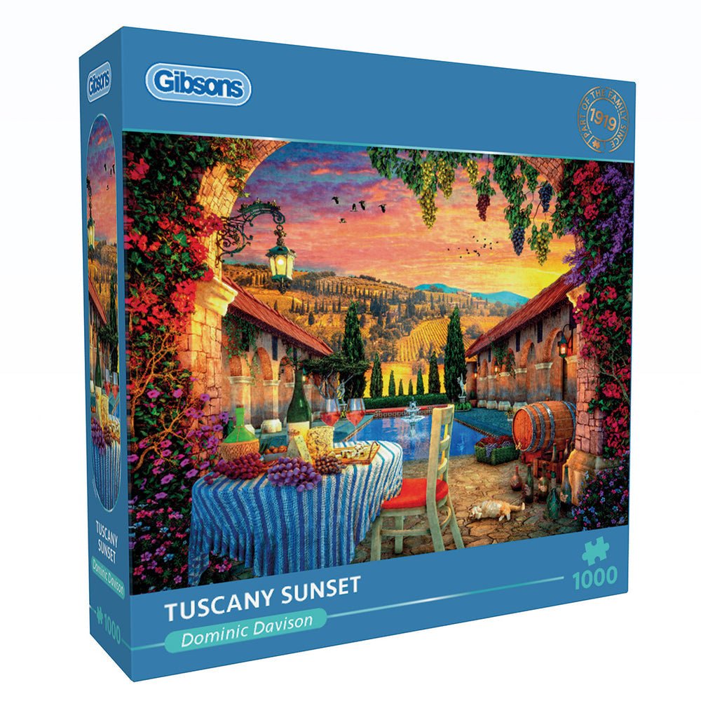 Tuscany Sunset Gibsons 1000 darabos kirakó puzzle (G - G6386 5012269063868) - puzzlegarden