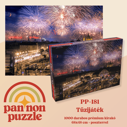 Tűzijáték Pannon Puzzle 1000 darabos kirakó puzzle (PP-181) - puzzlegarden