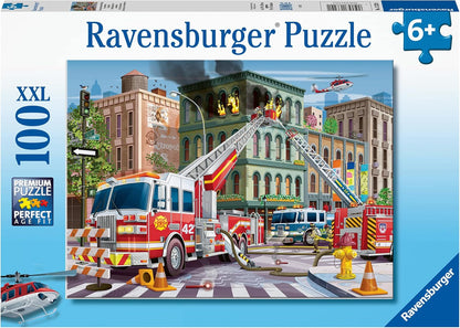 Tűzoltó mentőakció Ravensburger 100 darabos kirakó puzzle (RA - 13329 4005556133291) - puzzlegarden