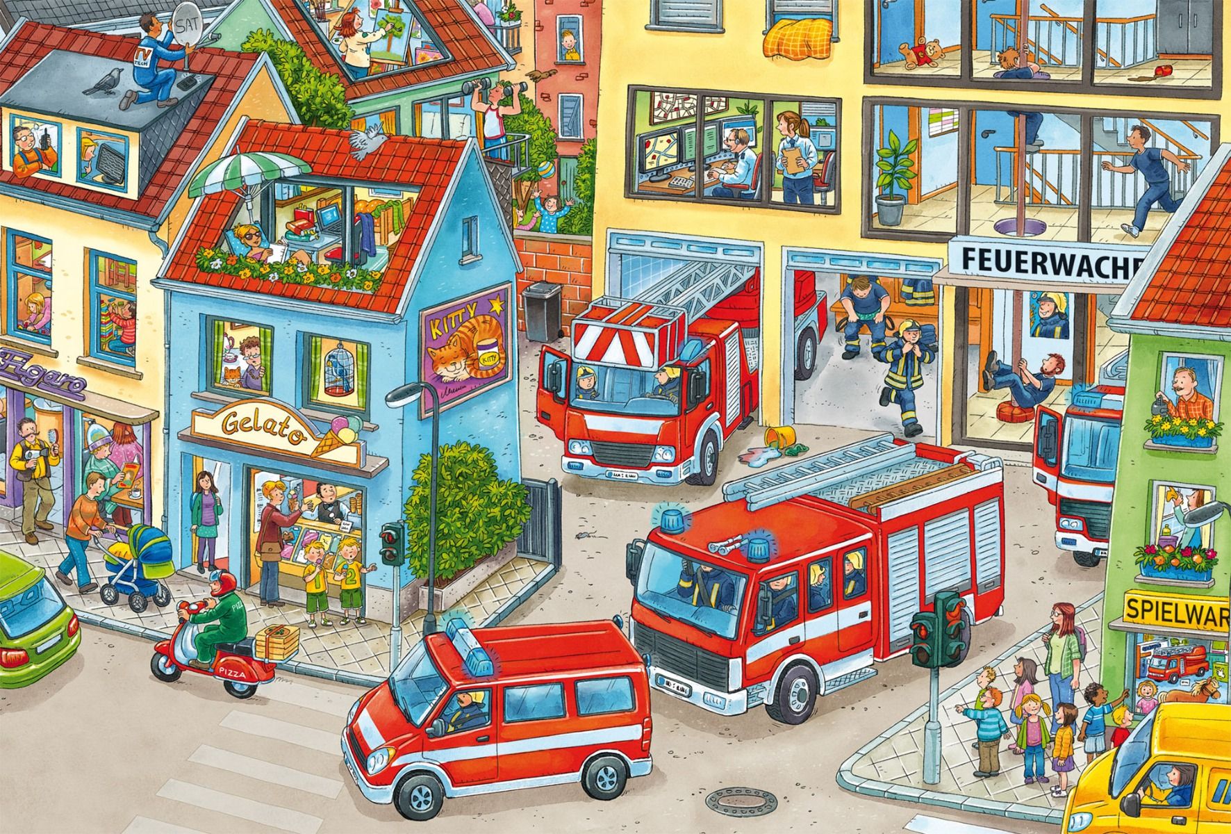Tűzoltók – 3x24 Schmidt Spiele 3x24 darabos kirakó puzzle (SCH-56580) - puzzlegarden