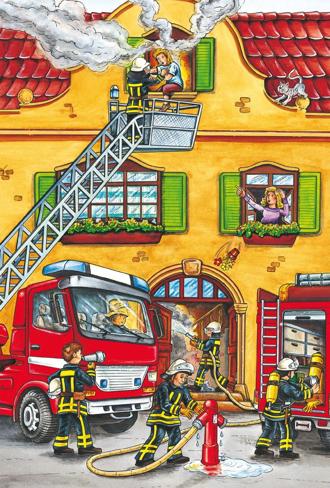 Tűzoltók és rendőrök – 3x24 Schmidt Spiele 3x24 darabos kirakó puzzle (SCH-56215) - puzzlegarden