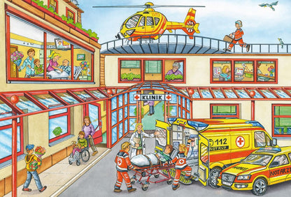 Tűzoltók és rendőrök – 3x24 Schmidt Spiele 3x24 darabos kirakó puzzle (SCH-56215) - puzzlegarden