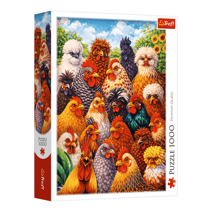 Tyúkok Trefl 1000 darabos kirakó puzzle (TR-10997) - puzzlegarden
