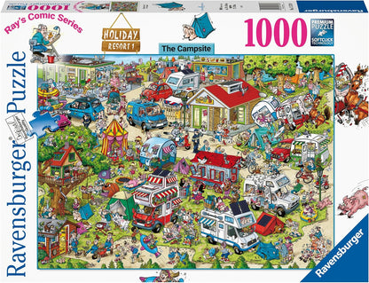 Üdülő helyek 1. - A Kemping Ravensburger 1000 darabos kirakó puzzle (RA-17578 4005556175789) - puzzlegarden