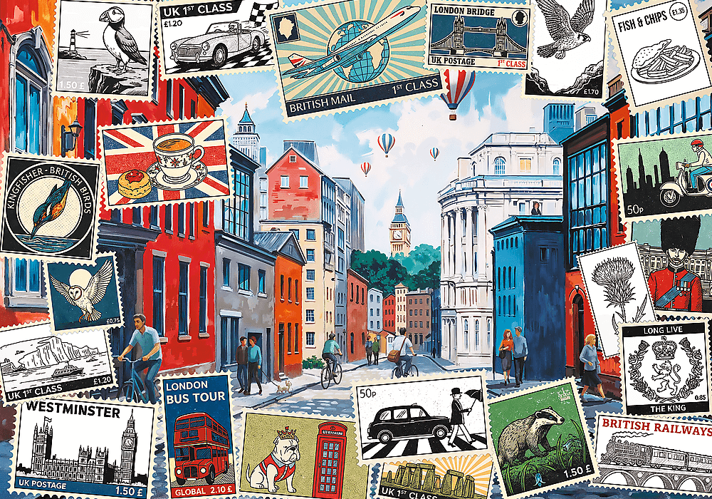 Üdvözlet Londonból - színező kirakó Trefl 500 darabos kirakó puzzle (TR-37563) - puzzlegarden