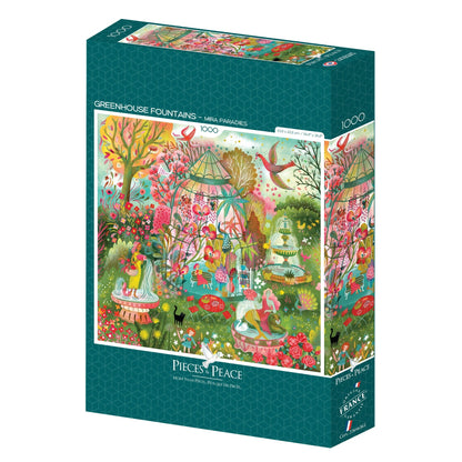Üvegház és szökőkút Pieces & Peace 1000 darabos kirakó puzzle (PaP-00218) - puzzlegarden