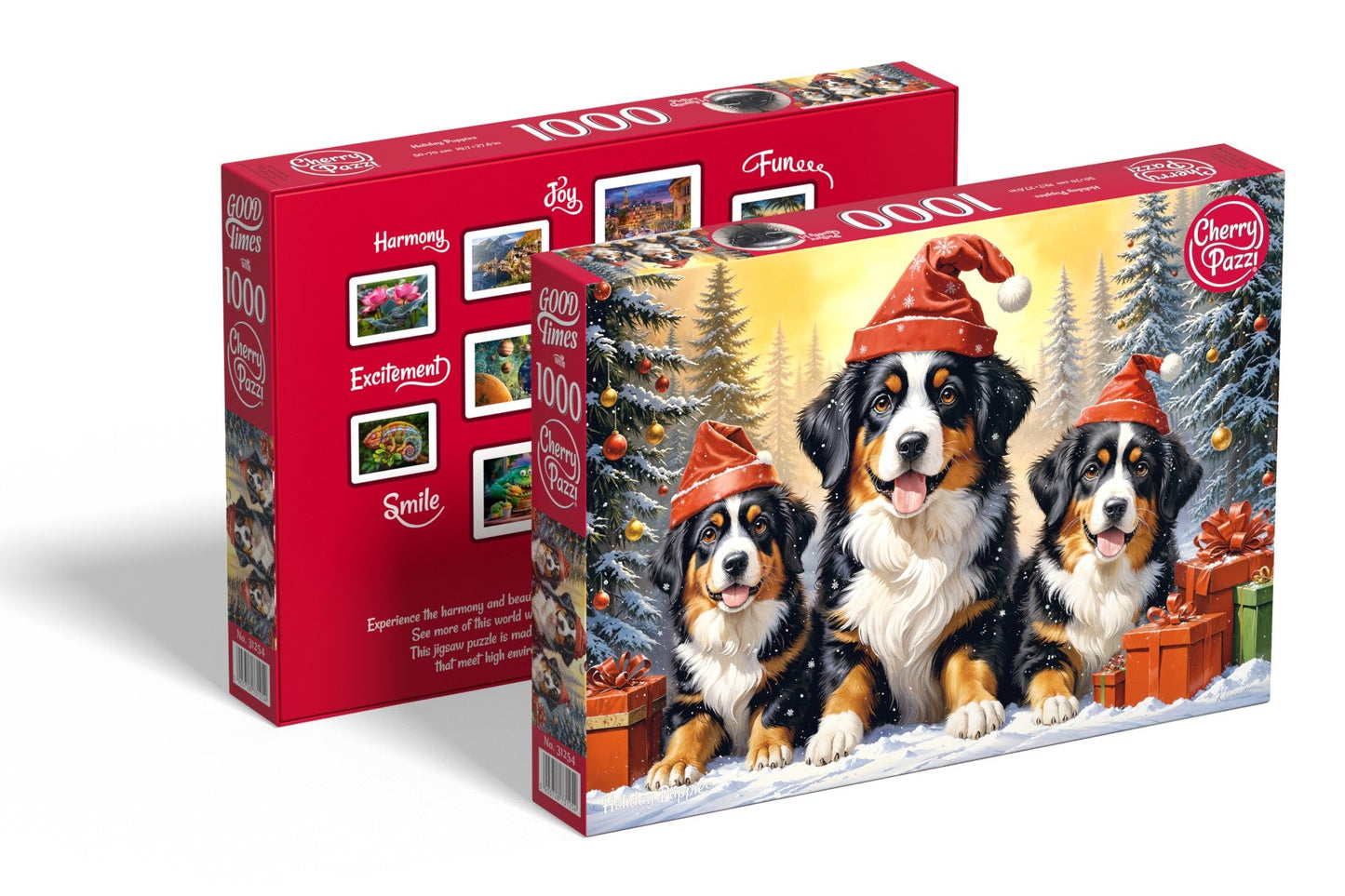 Ünnepi kiskutyák Cherry Pazzi 1000 darabos kirakó puzzle (CP-31254) - puzzlegarden