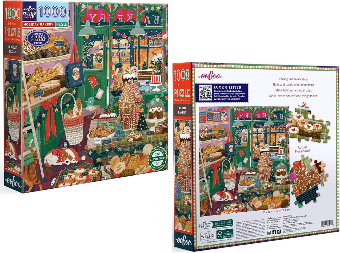 Ünnepi pékség Eeboo 1000 darabos kirakó puzzle (EB-PZT774) - puzzlegarden