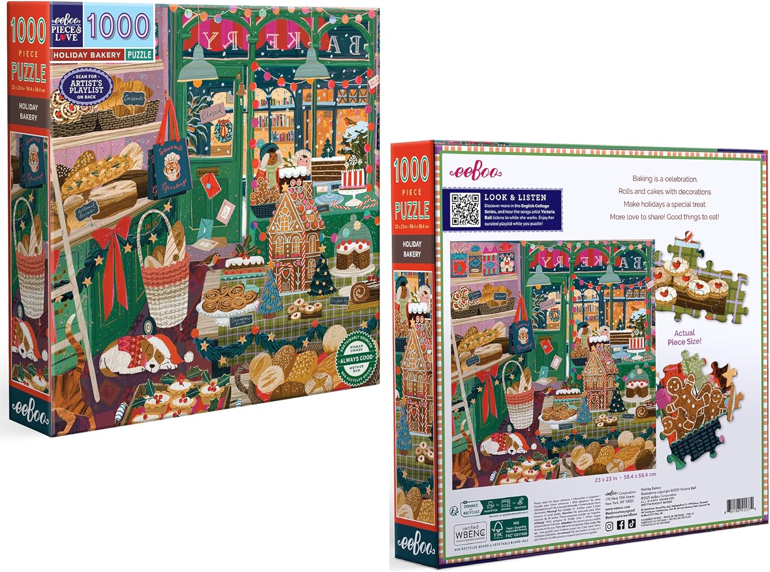 Ünnepi pékség Eeboo 1000 darabos kirakó puzzle (EB-PZT774) - puzzlegarden