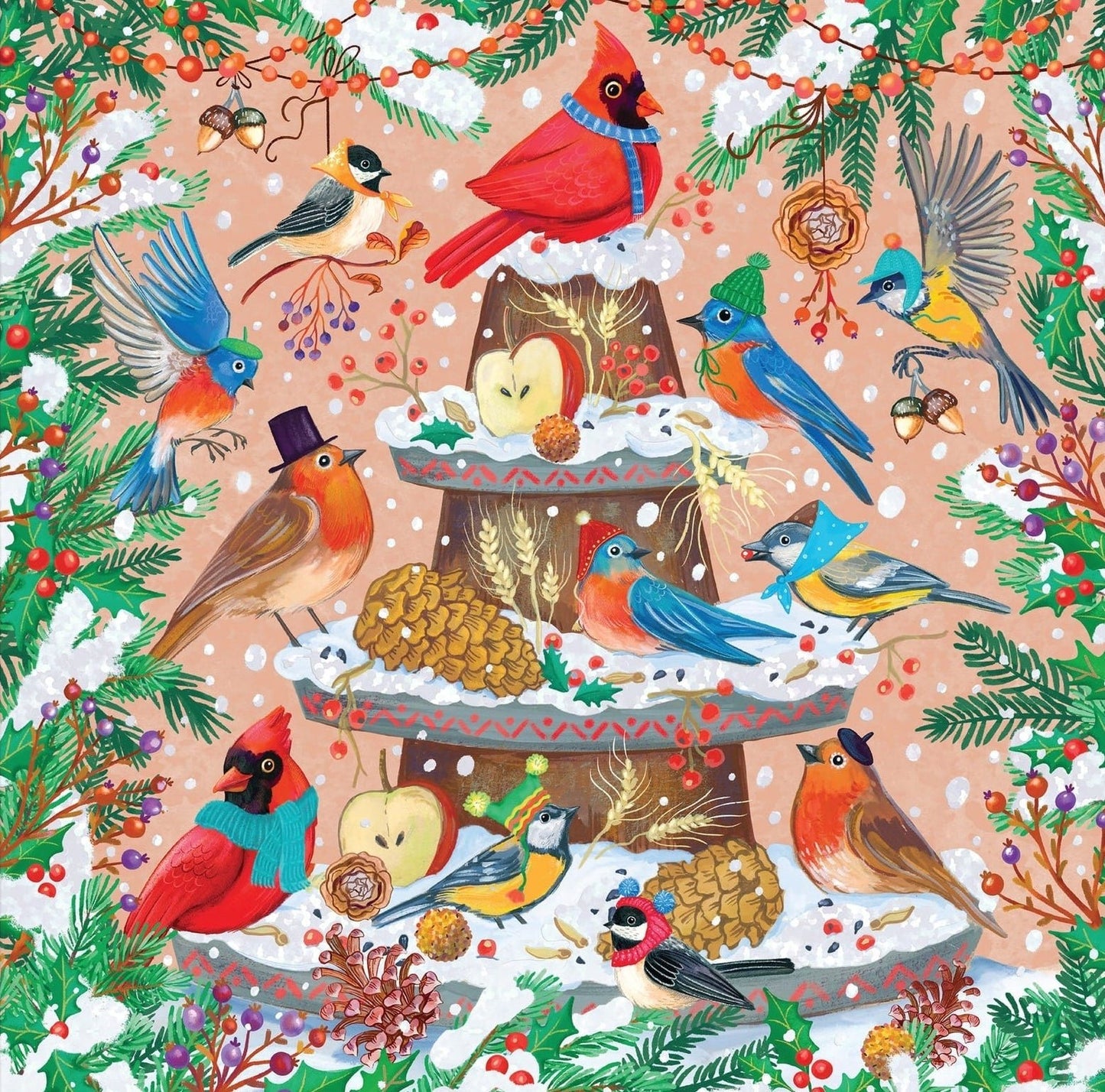 Ünnepi tollak - csillogó fóliás Galison 500 darabos kirakó puzzle (GA-9780735385573) - puzzlegarden