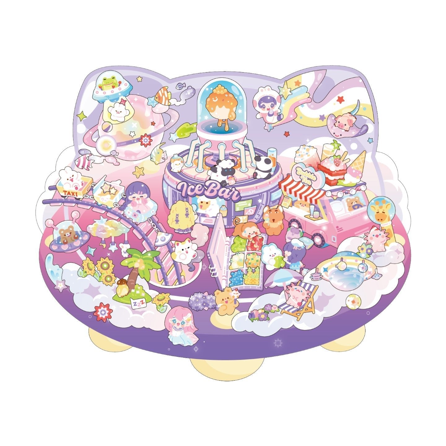 Űrutazás - matricajelenet Simno 1 darabos kirakó puzzle (SN-6941776325611) - puzzlegarden