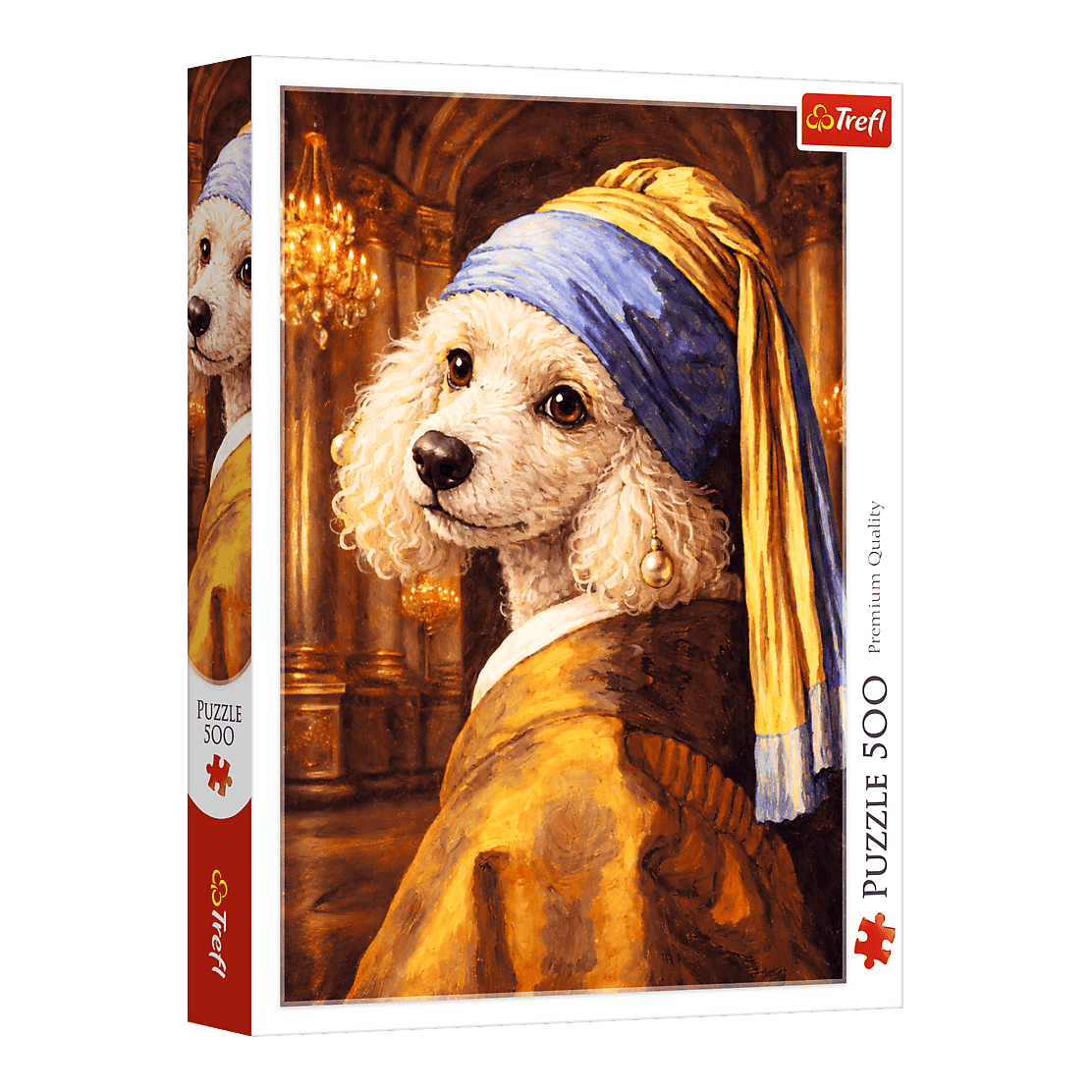 Uszkár gyöngy fülbevalóval Trefl 500 darabos kirakó puzzle (TR-37572) - puzzlegarden