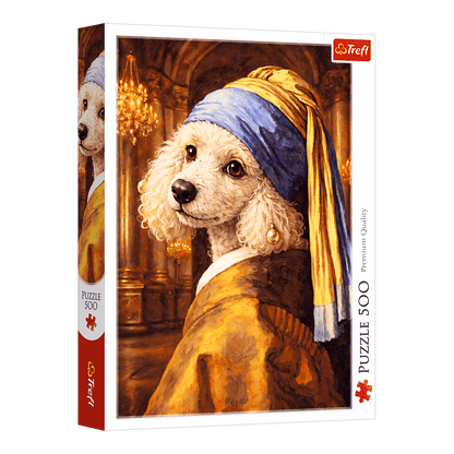 Uszkár gyöngy fülbevalóval Trefl 500 darabos kirakó puzzle (TR-37572) - puzzlegarden