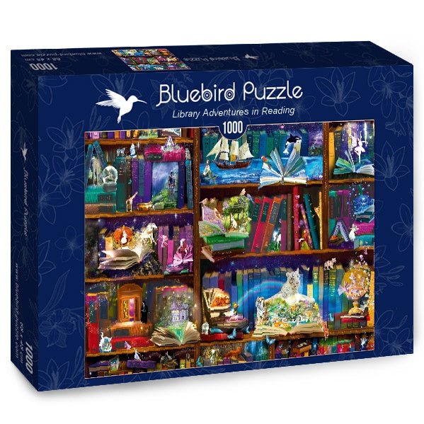 Utazás a könyvek körül Bluebird 1000 darabos kirakó puzzle (BB-70313-P 3663384703133) - puzzlegarden