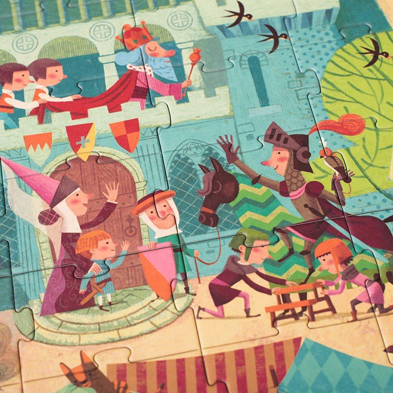 Utazás a lovagok korába Londji 100 darabos kirakó puzzle (LN-PZ373U) - puzzlegarden