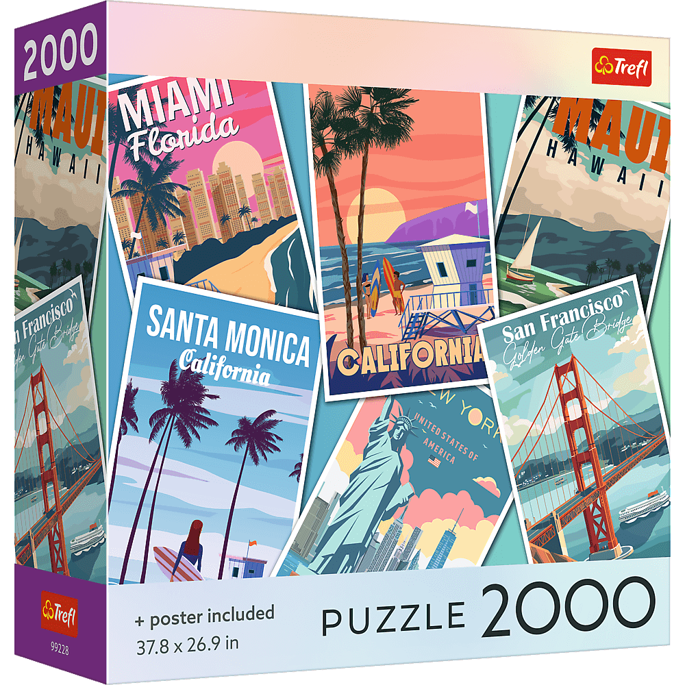Utazás az Egyesült Államokban Trefl 2000 darabos kirakó puzzle (TR-USA_99228) - puzzlegarden