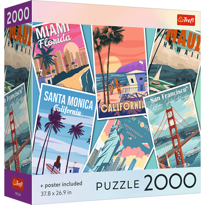 Utazás az Egyesült Államokban Trefl 2000 darabos kirakó puzzle (TR-USA_99228) - puzzlegarden