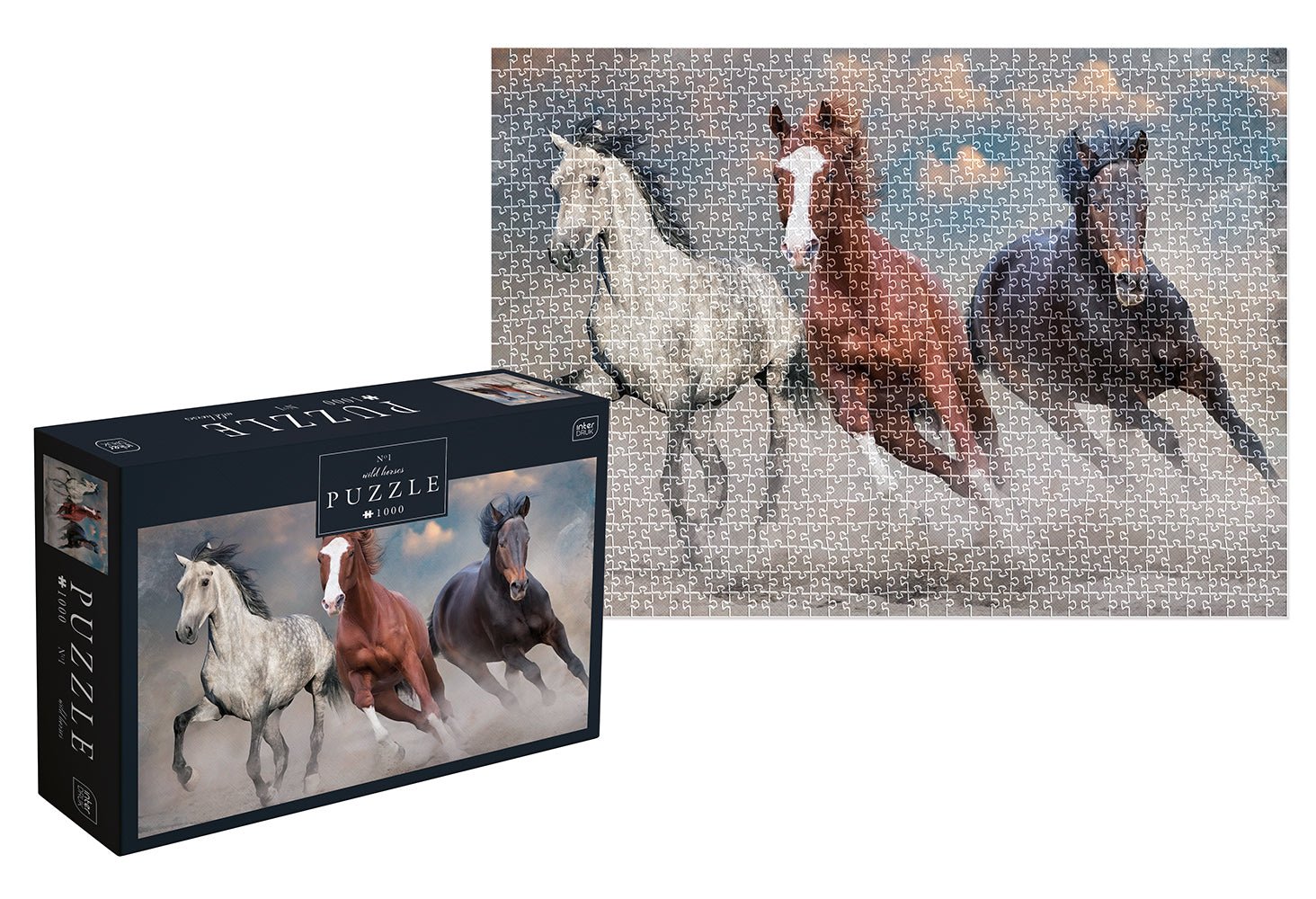 Vad lovak 1 Interdruk 1000 darabos kirakó puzzle (ID-PUZ1000WH1) - puzzlegarden