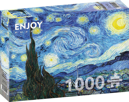 Van Gogh - Csillagos Éj Enjoy 1000 darabos kirakó puzzle (EN-1104 5949194011049) - puzzlegarden