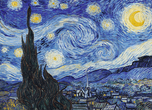 Van Gogh - Csillagos Éj - FA Kirakó! Trefl Wood Craft 200 darabos kirakó puzzle (TR-20248 5900511202489) - puzzlegarden