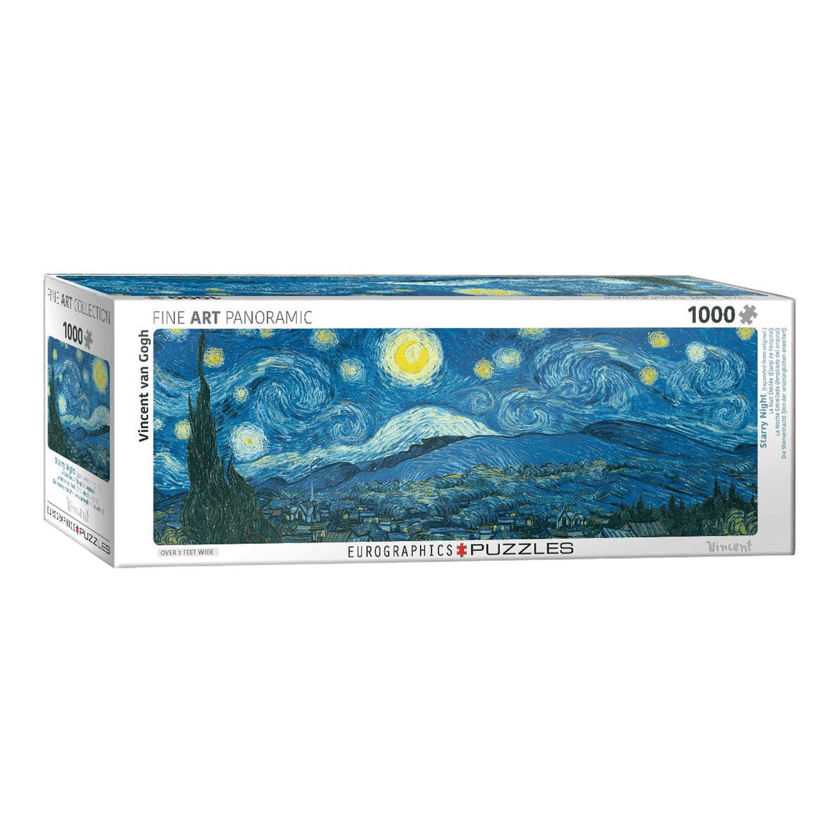 Van Gogh – Csillagos éj – panoráma Eurographics 1000 darabos kirakó puzzle (EUR-6010-5309) - puzzlegarden