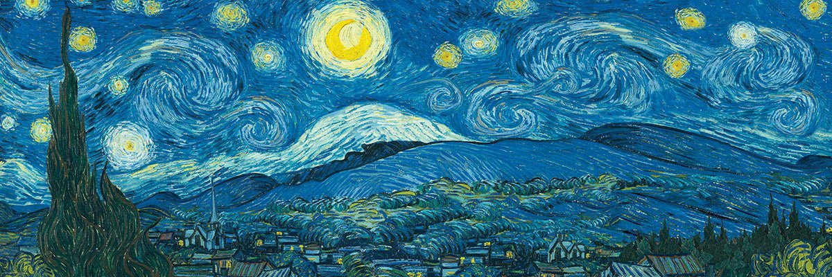 Van Gogh – Csillagos éj – panoráma Eurographics 1000 darabos kirakó puzzle (EUR-6010-5309) - puzzlegarden