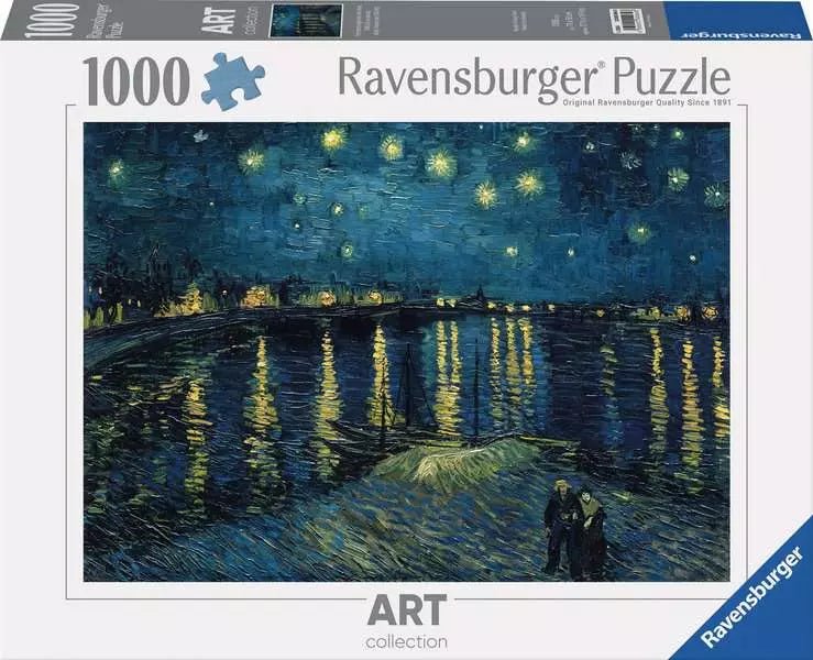 Van Gogh - Csillagos éjszaka a Rhône felett Ravensburger 1000 darabos kirakó puzzle (RA-12000064) - puzzlegarden