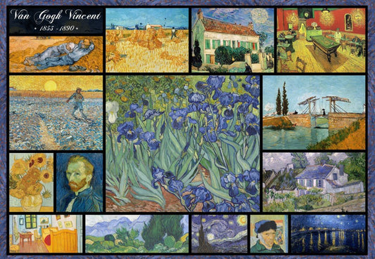 Van Gogh – Kollázs Grafika 1000 darabos kirakó puzzle (GR-32741) - puzzlegarden