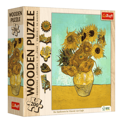 Van Gogh - Napraforgók - FA Kirakó! Trefl 200 darabos kirakó puzzle (TR-20249) - puzzlegarden