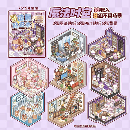 Varázsidő - matricajelenet Simno 8 darabos kirakó puzzle (SN-6941776323747) - puzzlegarden