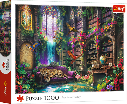 Varázslatos könyvtár Trefl 1000 darabos kirakó puzzle (TR-10975) - puzzlegarden