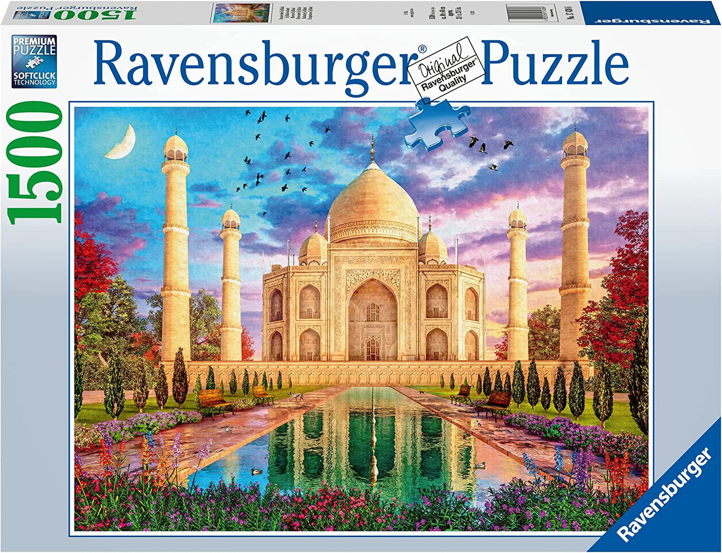 Varázslatos Tádzs Mahal Ravensburger 1500 darabos kirakó puzzle (RA-17438 4005556174386) - puzzlegarden