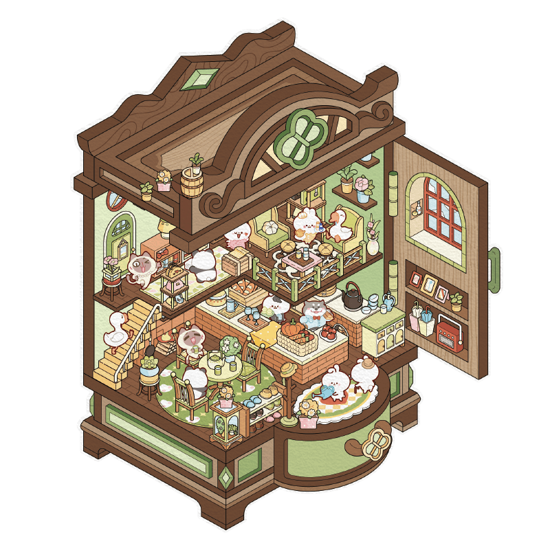 Varázsszekrény - matricajelenet Simno 1 darabos kirakó puzzle (SN-6941776319863) - puzzlegarden