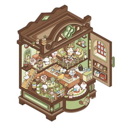 Varázsszekrény - matricajelenet Simno 1 darabos kirakó puzzle (SN-6941776319863) - puzzlegarden