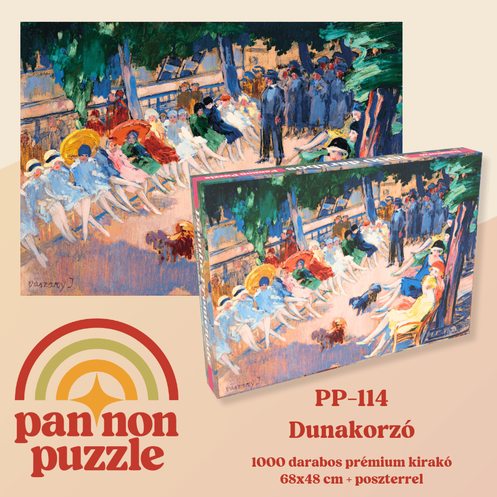 Vaszary János - Dunakorzó Pannon Puzzle 1000 darabos kirakó puzzle (PP-114) - puzzlegarden