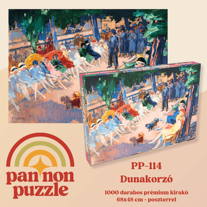 Vaszary János - Dunakorzó Pannon Puzzle 1000 darabos kirakó puzzle (PP-114) - puzzlegarden