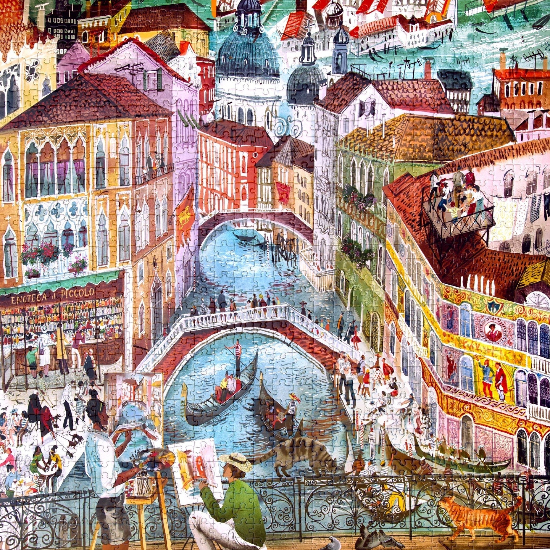 Velencei művészek Eeboo 1000 darabos kirakó puzzle (EB-EPZT457) - puzzlegarden