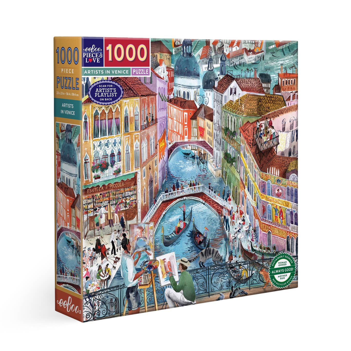 Velencei művészek Eeboo 1000 darabos kirakó puzzle (EB-EPZT457) - puzzlegarden