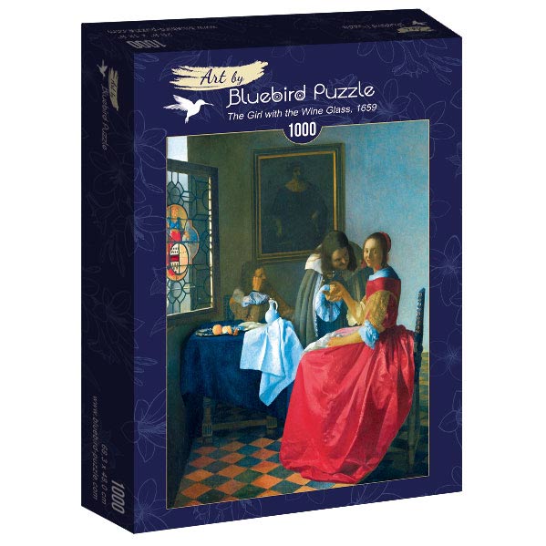 Vermeer- A lány a borospohárral Bluebird 1000 darabos kirakó puzzle (BB-60067 3663384600678) - puzzlegarden
