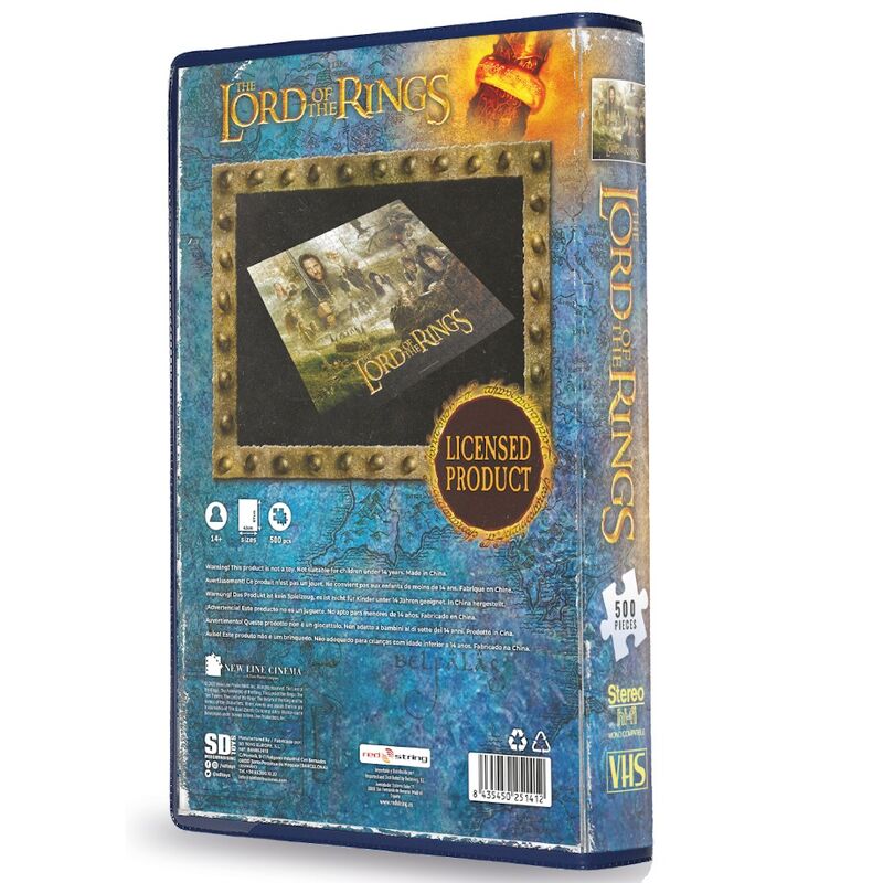 VHS Kollekció - A Gyűrűk Ura SD-Toys 500 darabos kirakó puzzle (SD-VHSLOTR 8435450255809) - puzzlegarden