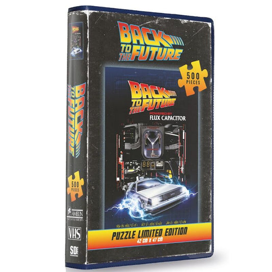 VHS Kollekció - Vissza a Jövőbe SD-Toys 500 darabos kirakó puzzle (SD-VHSBTTF 8435450255878) - puzzlegarden